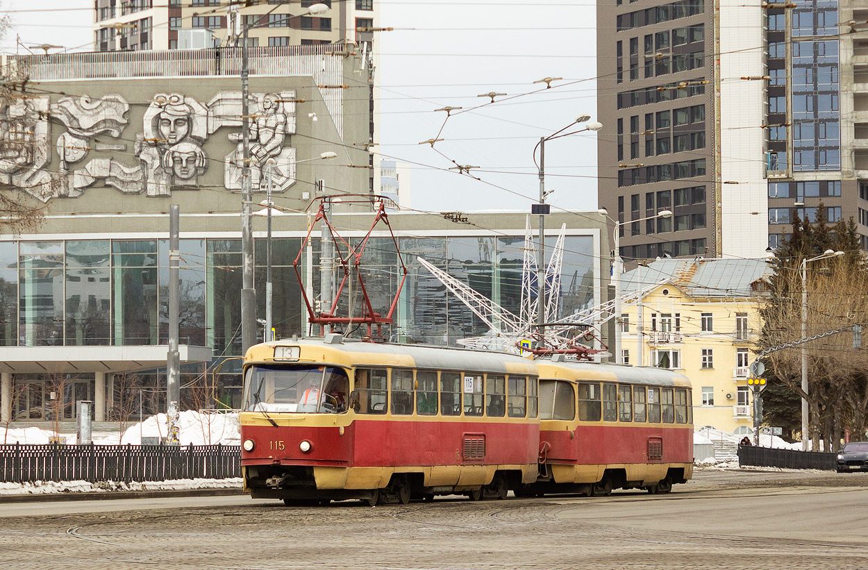 Екатеринбург, Tatra T3SU (двухдверная) № 115