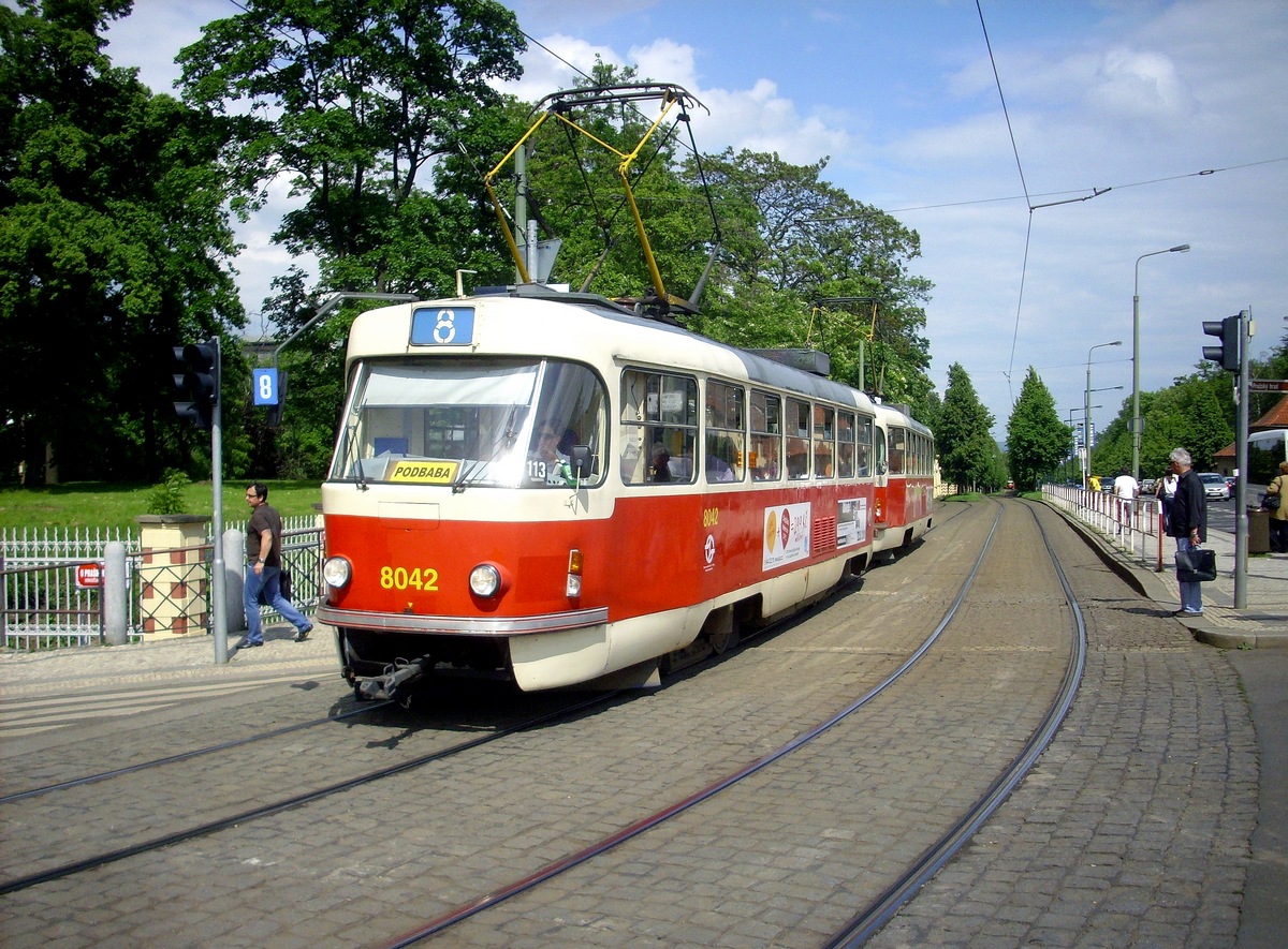 Prag, Tatra T3M Nr. 8042