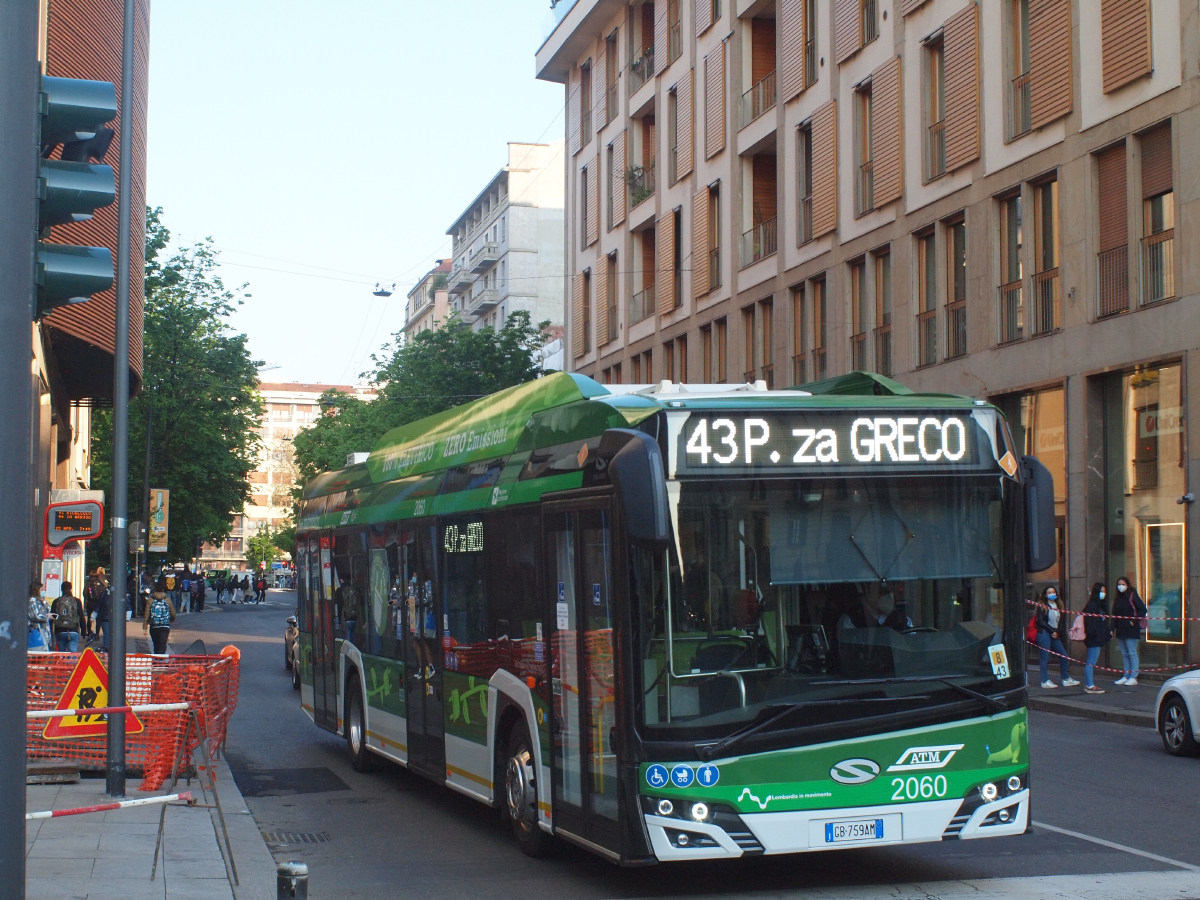 Miláno, Solaris Urbino IV 12 Electric č. 2060