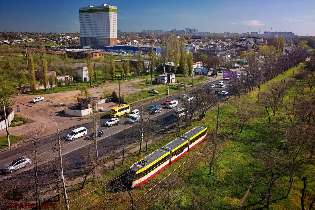 Odessa, K3R-N-Од # 5010; Odessa — Aerial Views; Odessa — Tramway Lines: Peresyp to Tsentrolit