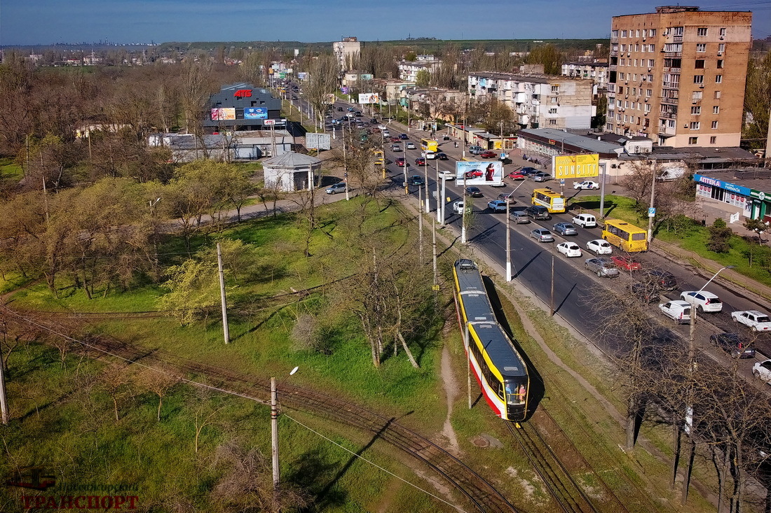 Odessa, K3R-N-Од N°. 5010; Odessa — Aerial Views; Odessa — Tramway Lines: Peresyp to Tsentrolit