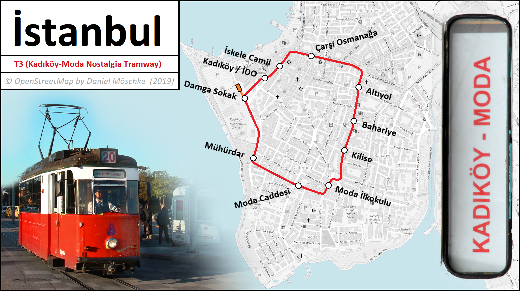 Стамбул — Схемы трамвайных линий