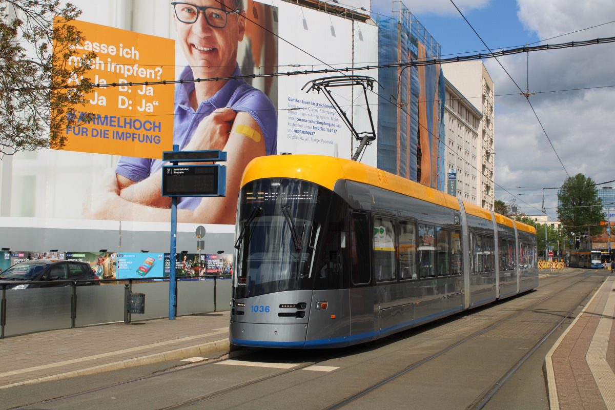 Leipzig, Solaris Tramino Leipzig (NGT10) № 1036