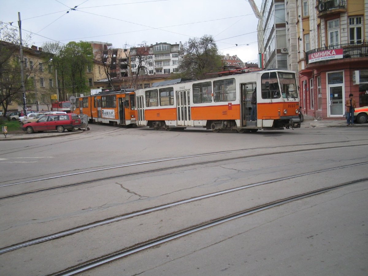 Sofia, Tatra T6A2B č. 2030; Sofia — Historical — Тramway photos (1990–2010)