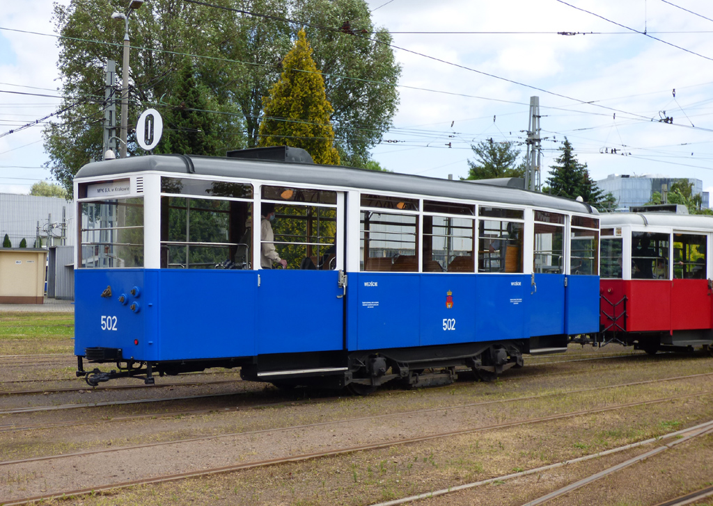 Krakova, Sanok ND # 502; Krakova — Parade of historic "N" type trams
