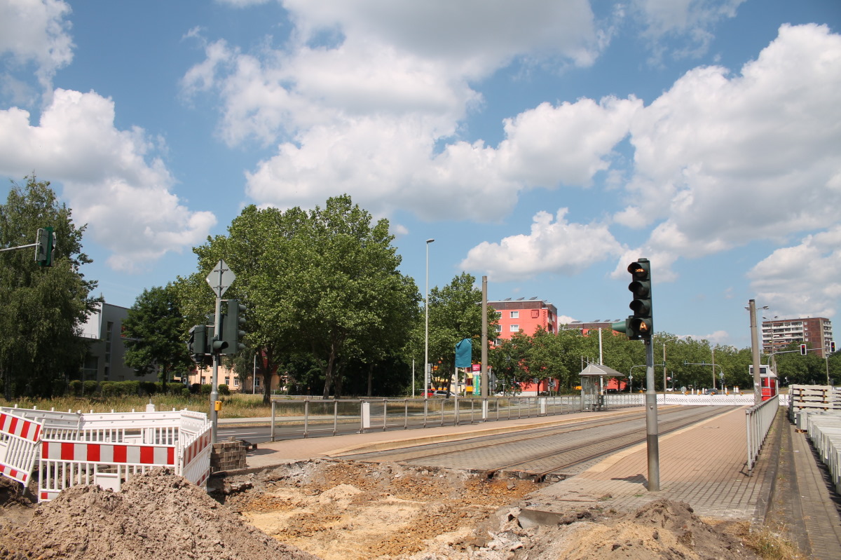 Cottbus — Reconstruction of the tramway line at Thiemstraße / Hagenwerderstraße