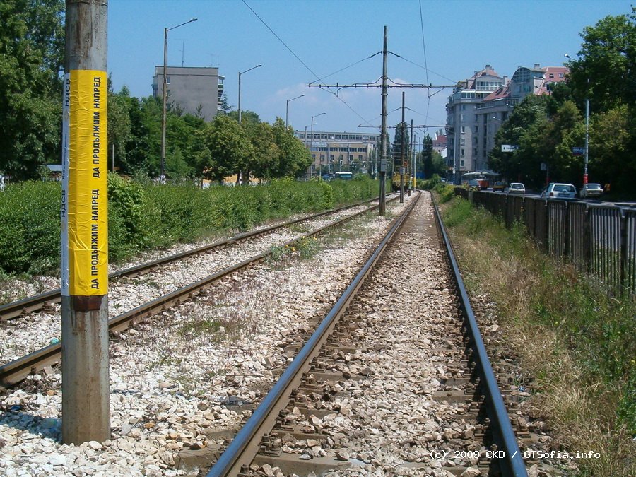 София — Исторически снимки — Трамвайна инфраструктура (1990 — 2010)