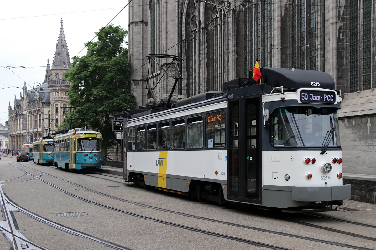 根特, BN PCC Gent (modernised) # 6215; 根特 — 50 years of P.C.C. trams in Ghent (10/07/2021)