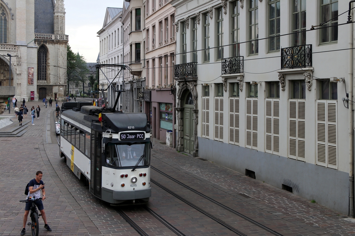 Гент, BN PCC Gent (modernised) № 6215; Гент — 50 years of P.C.C. trams in Ghent (10/07/2021)