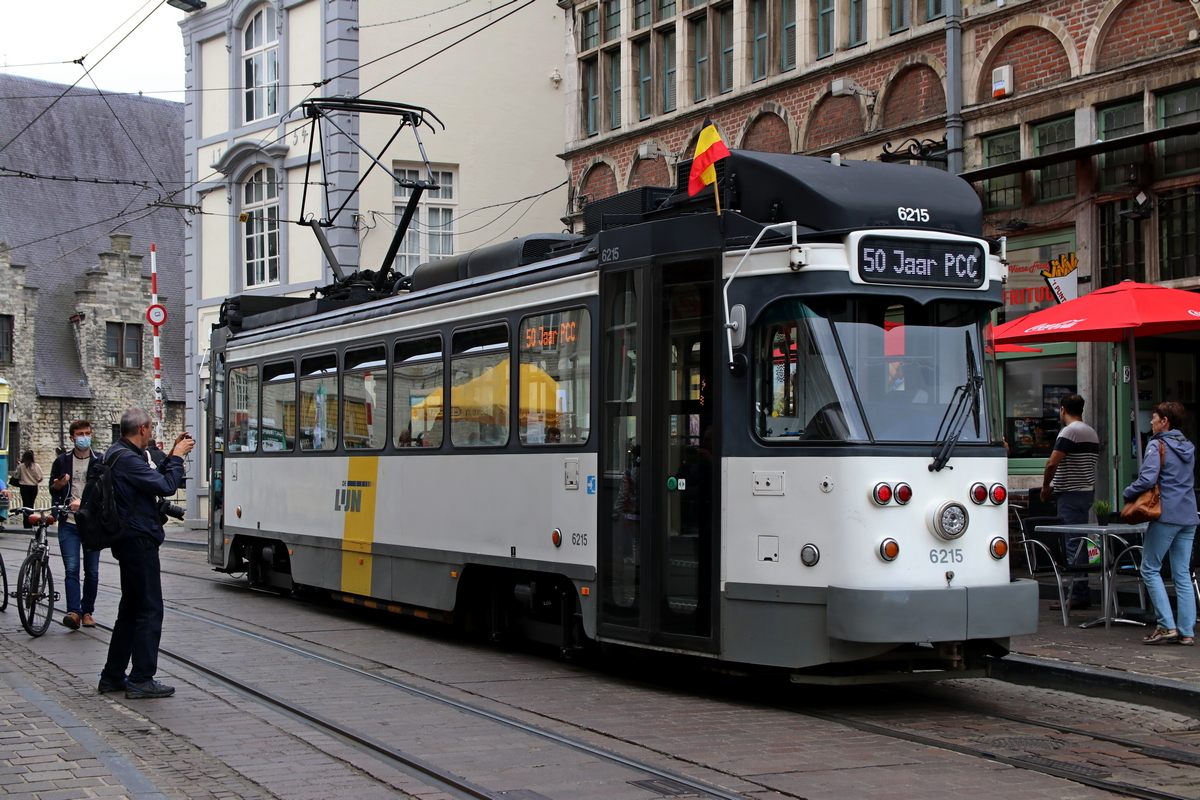 Гент, BN PCC Gent (modernised) № 6215; Гент — 50 years of P.C.C. trams in Ghent (10/07/2021)