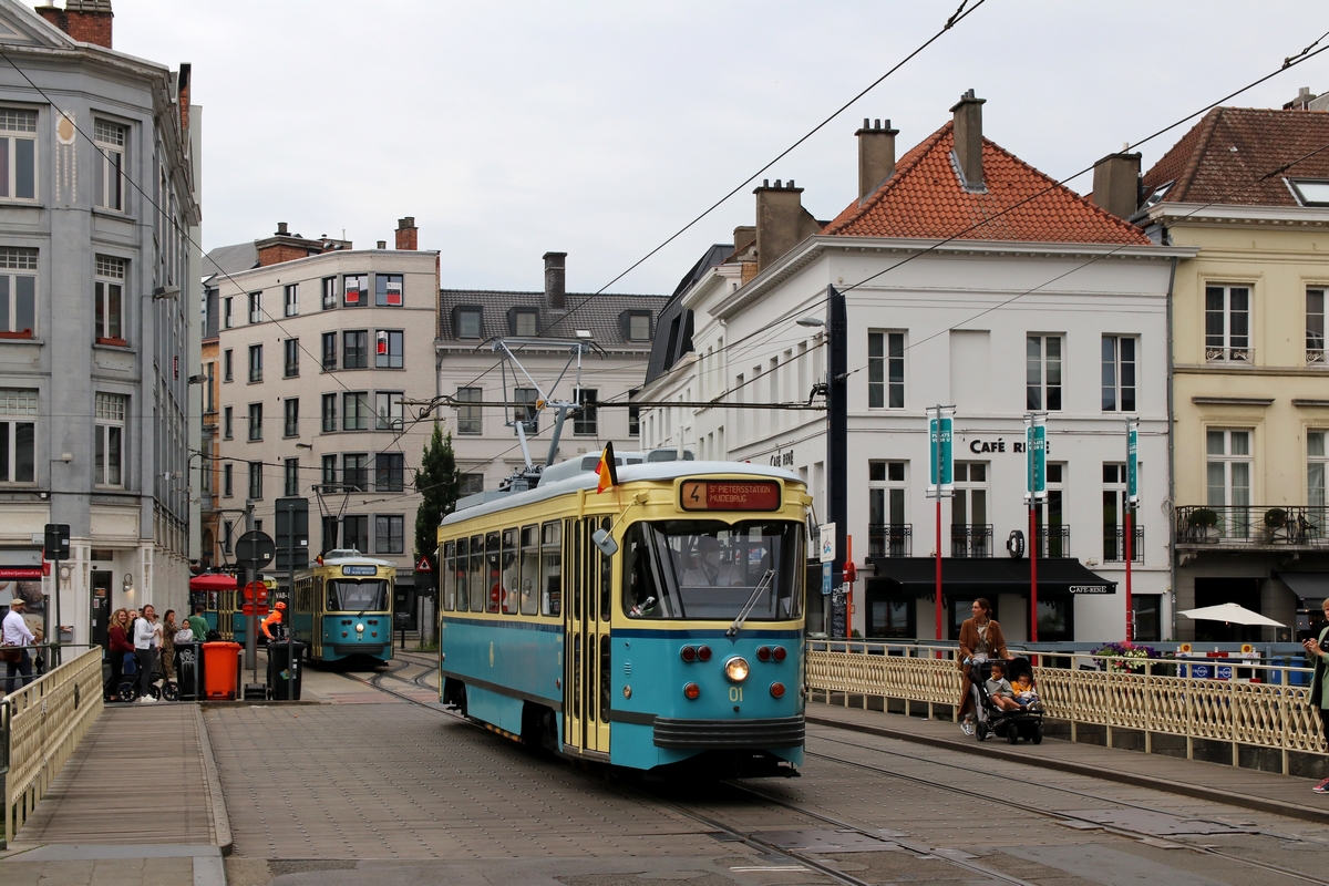 Гент, BN PCC Gent № 01; Гент — 50 years of P.C.C. trams in Ghent (10/07/2021)