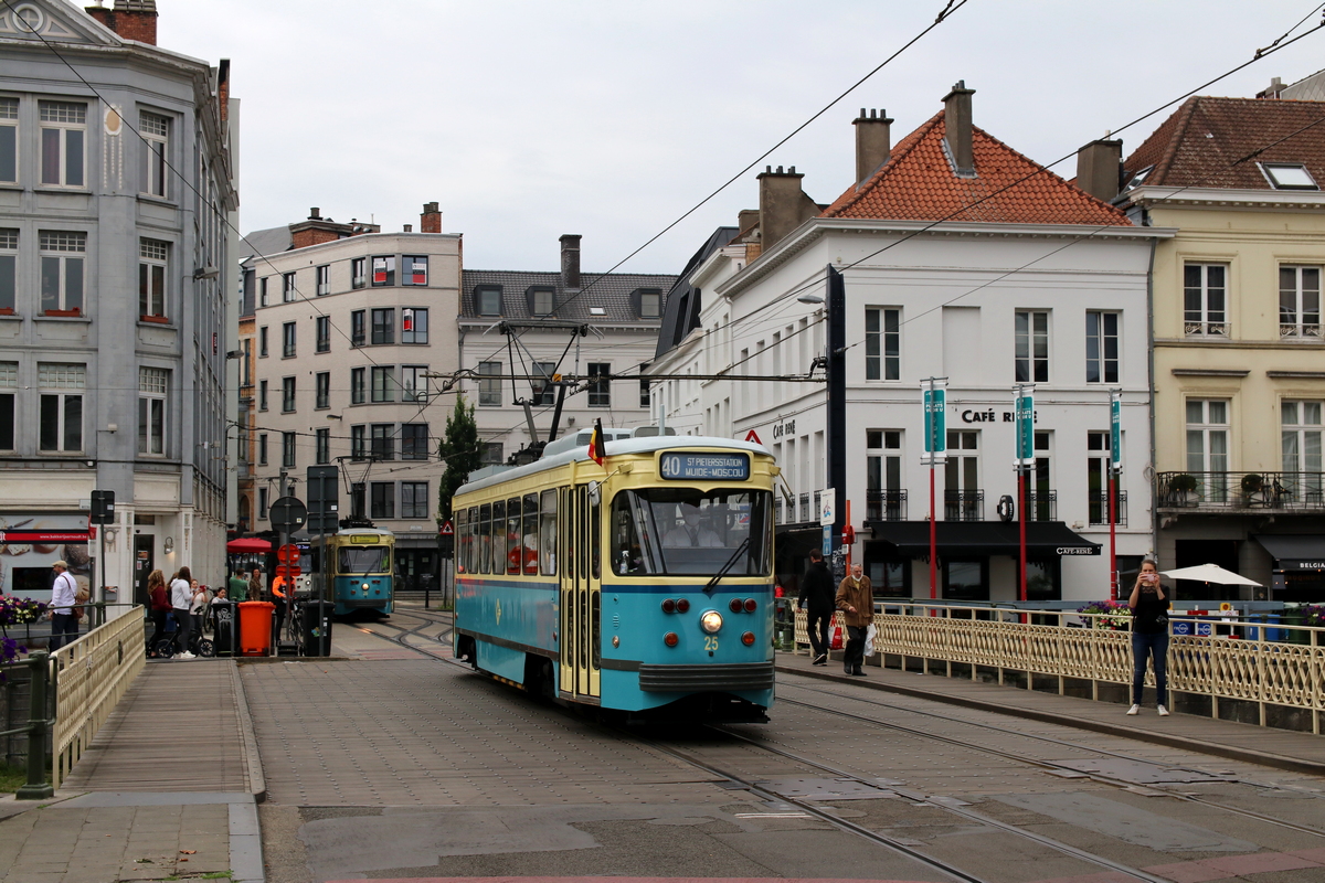 Gent, BN PCC Gent č. 25; Gent — 50 years of P.C.C. trams in Ghent (10/07/2021)