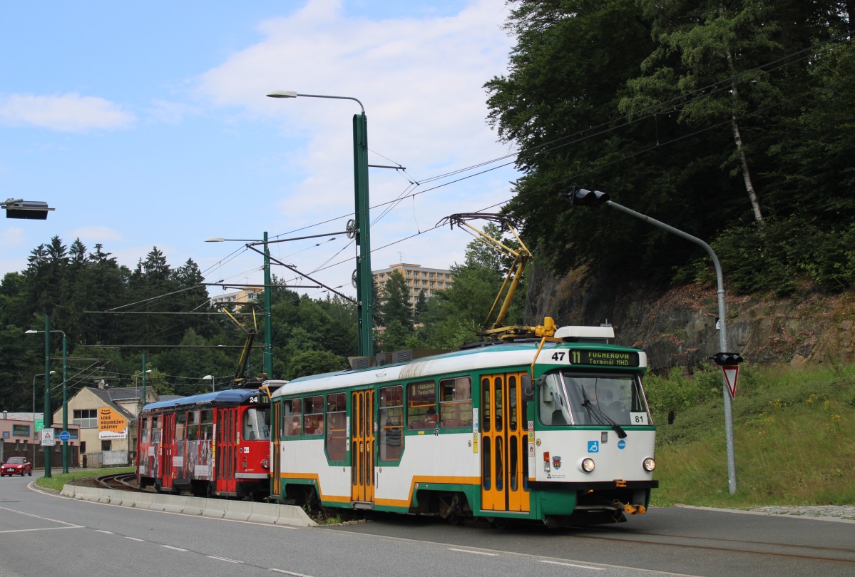 Либерец - Яблонец-над-Нисой, Tatra T3R.PLF № 47; Либерец - Яблонец-над-Нисой — Последние недели узкоколейки, 2021 г.