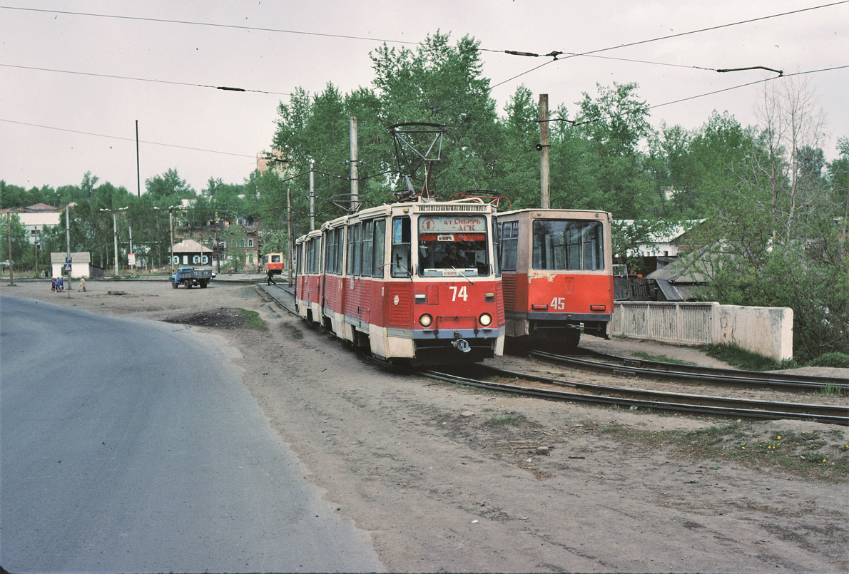 Ачинск, 71-605 (КТМ-5М3) № 74; Ачинск, 71-605 (КТМ-5М3) № 45