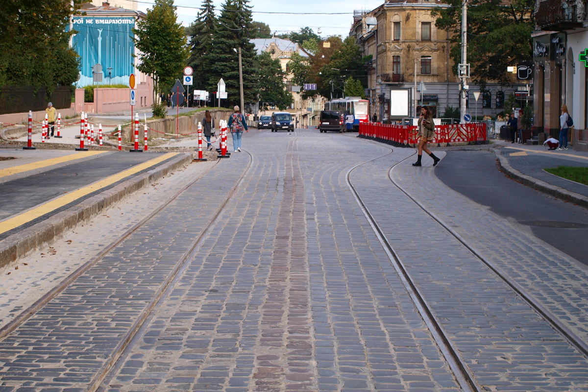 Lviv — Track reconstructions: Stepana Bandery str. [28.09.2020 -18.12.2021]