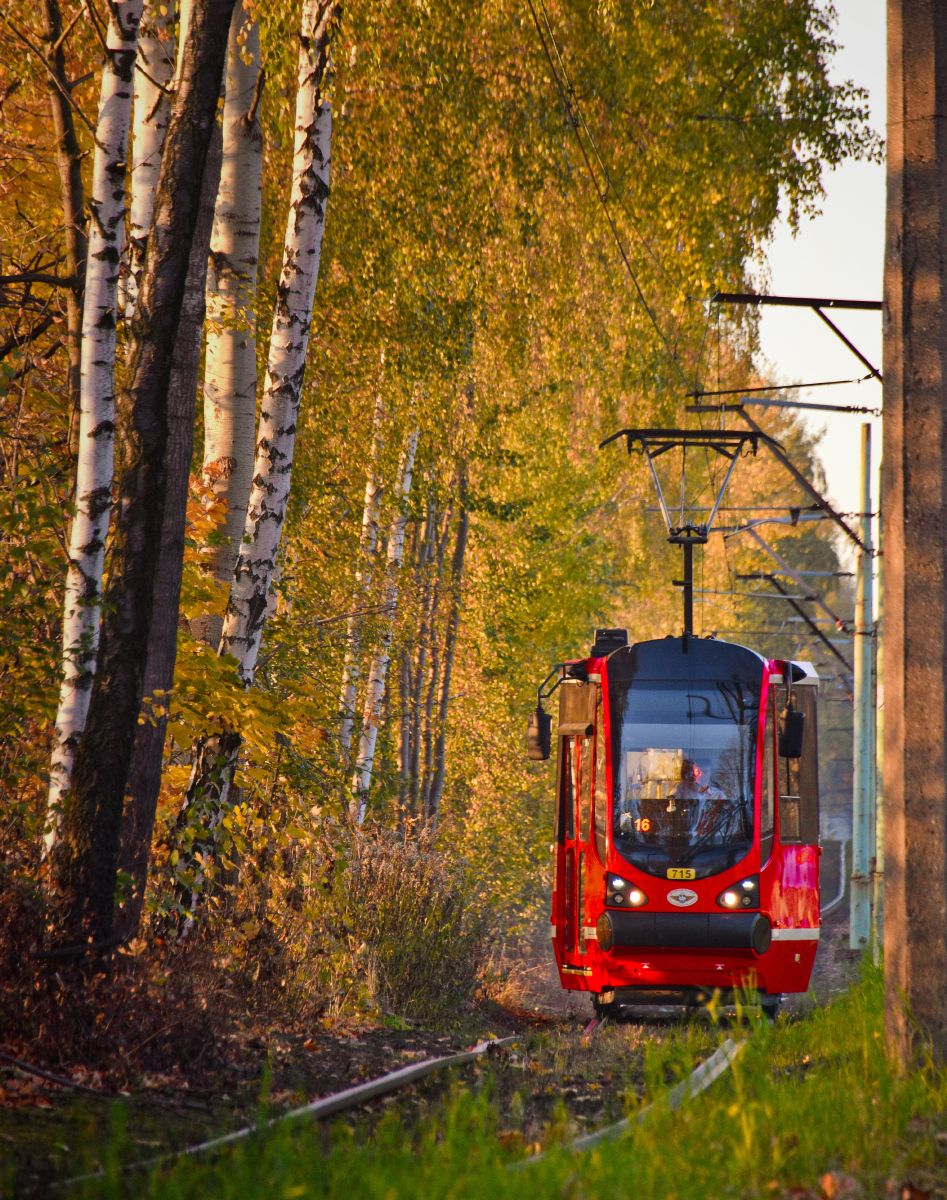 Silesian region, Konstal 105N-HF11AC nr. 715; Silesian region — Tramway Lines and Infrastructure