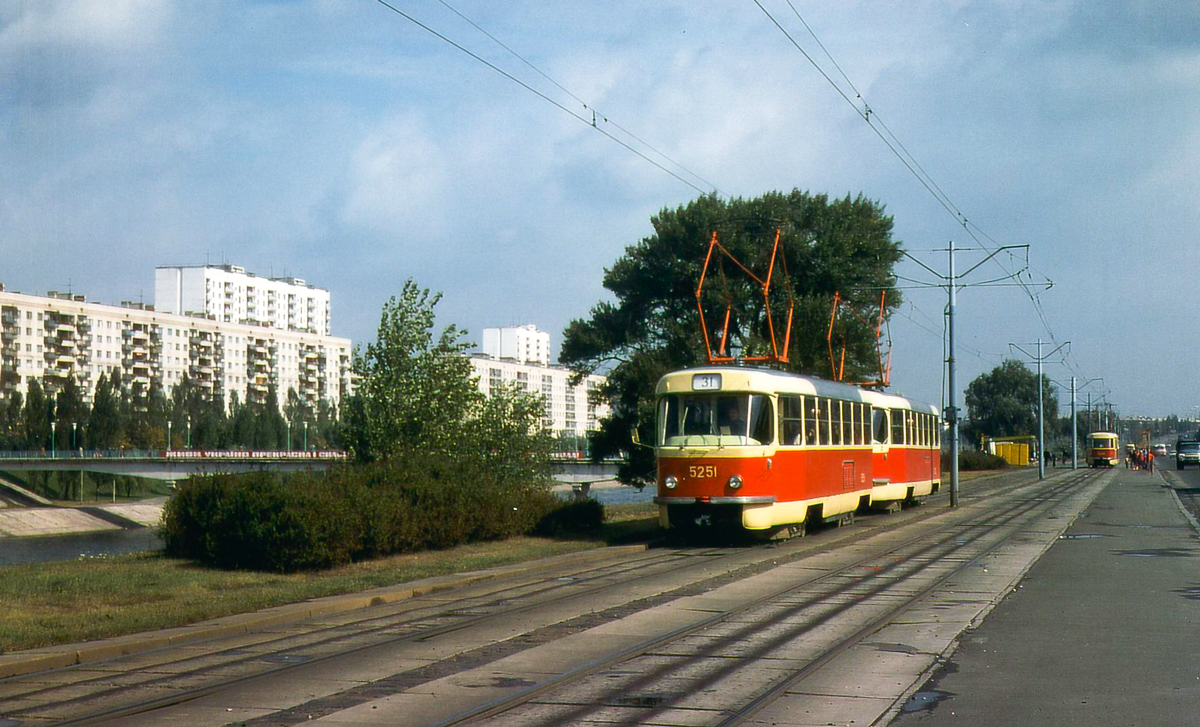 Kiev, Tatra T3SU (2-door) N°. 5251; Kiev — Historical photos
