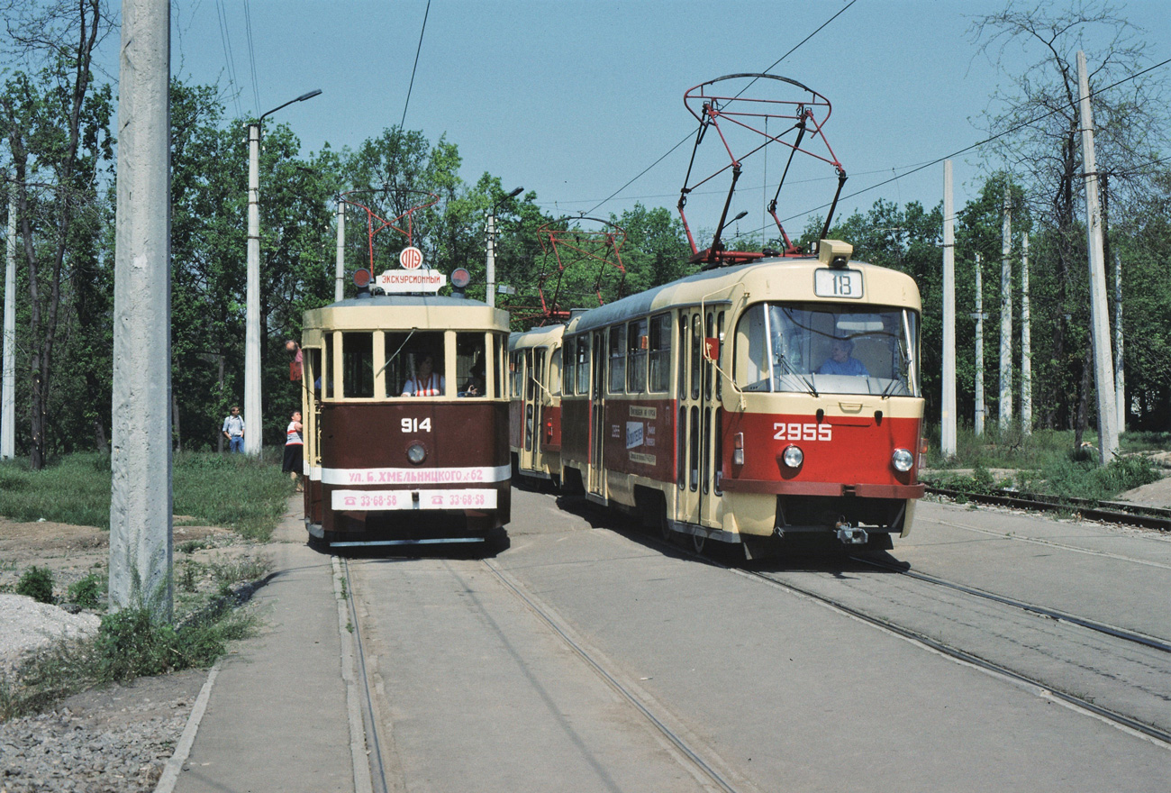 Одесса, МТВ-82 № 914; Одесса, Tatra T3SU № 2955