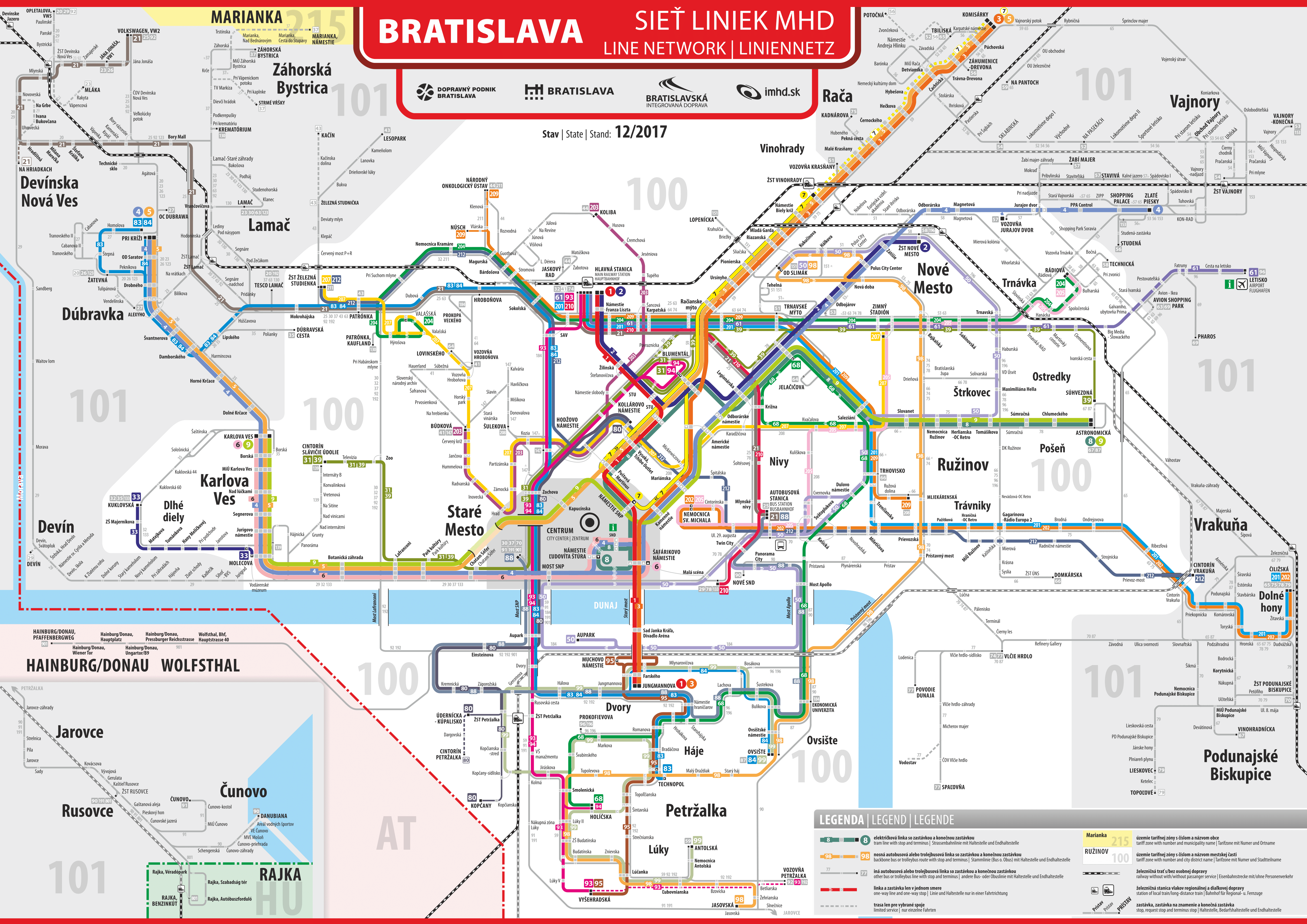 Bratysława — Maps