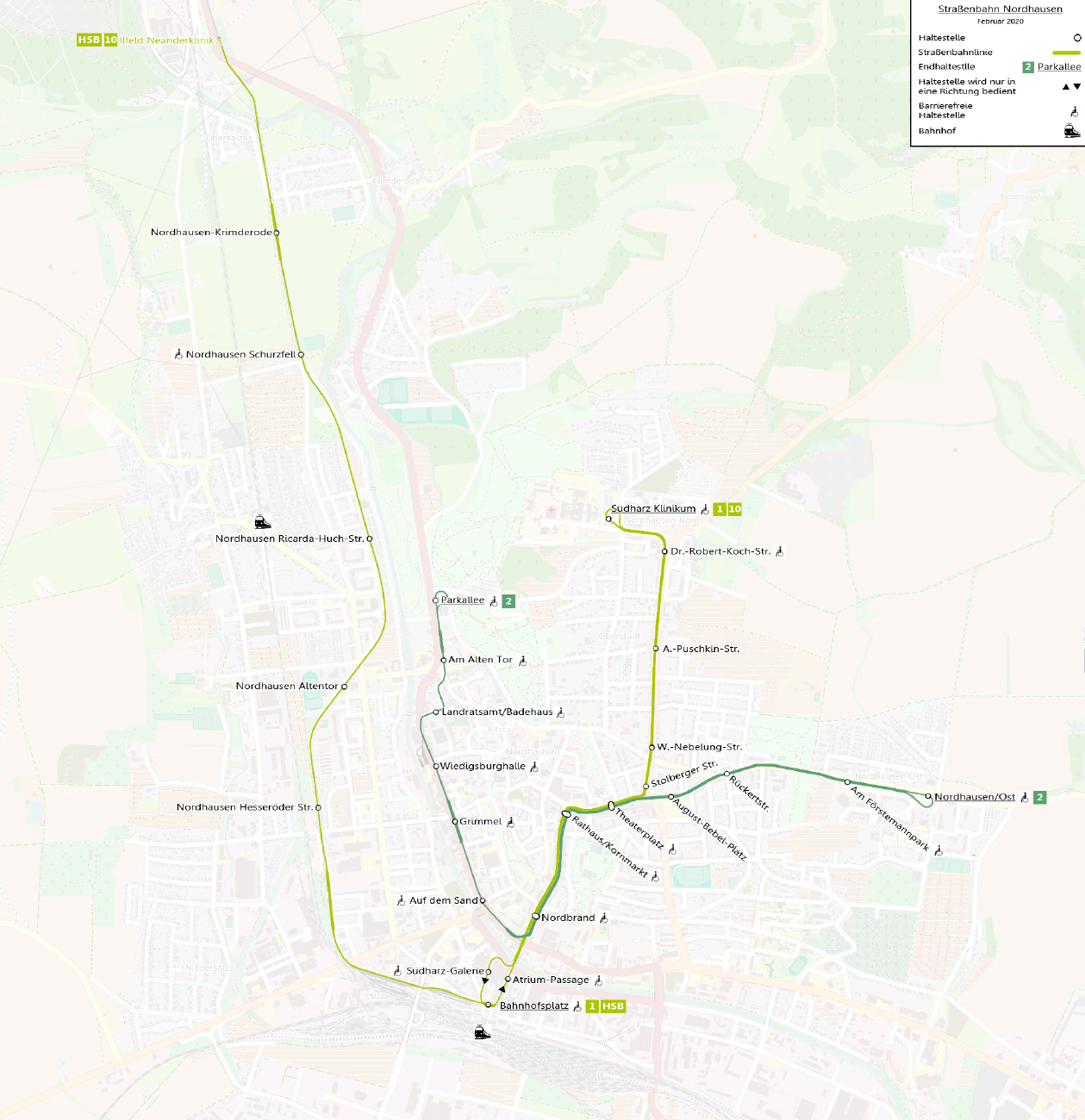 Nordhausen — Maps