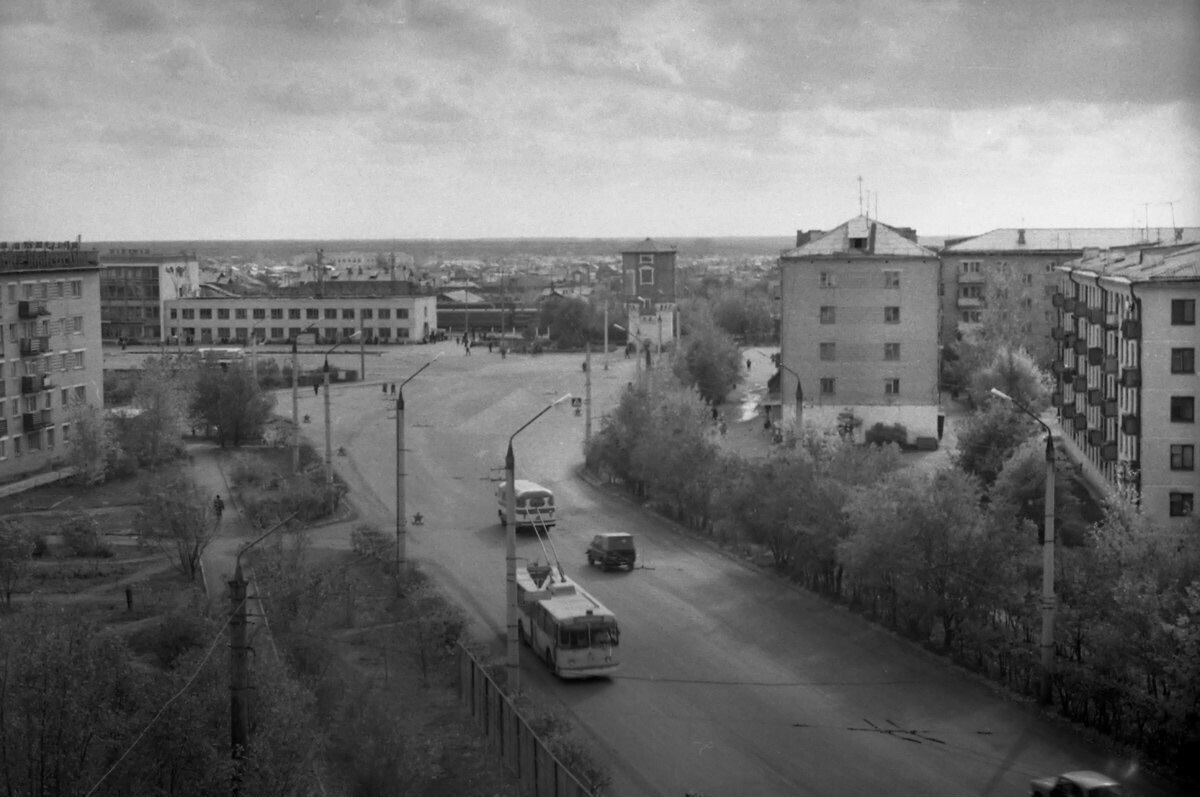 Petropavlovsk — Old Photos; Petropavlovsk — Trolleybus Lines and Infrastructure