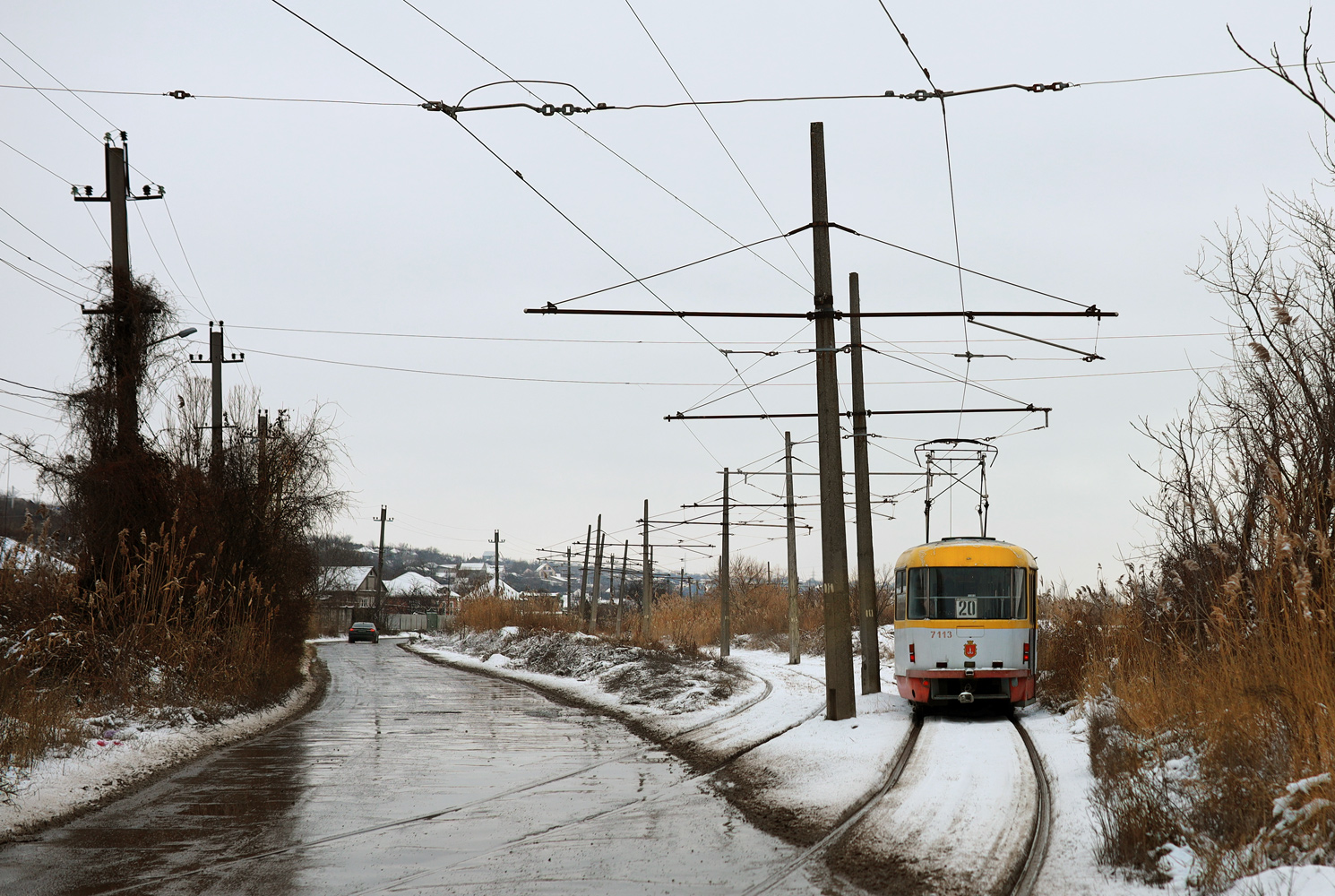 Одесса, Tatra T3SUCS № 7113; Одесса — Трамвайные линии: Хаджибейский лиман