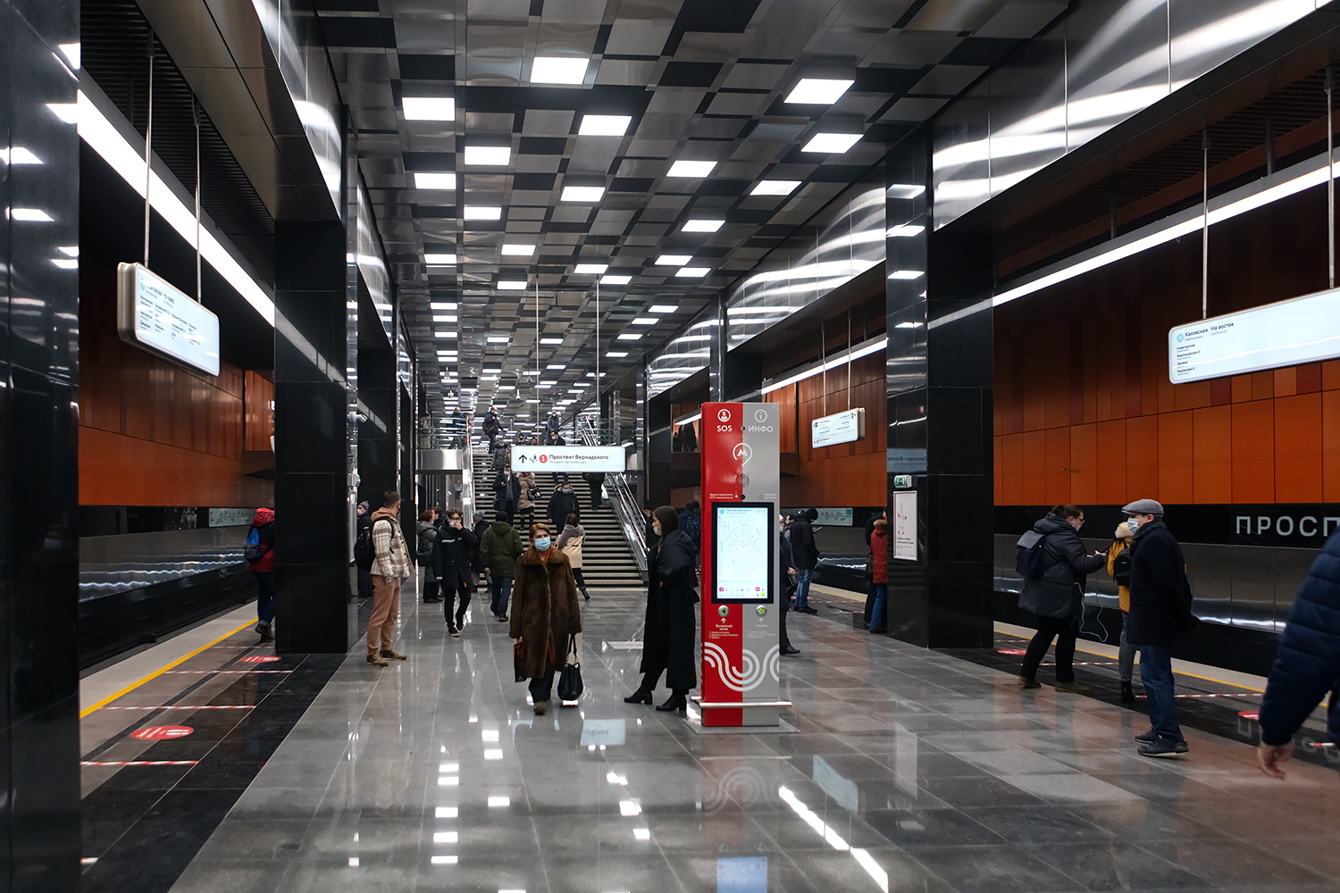 莫斯科 — Metropolitain — [11] Bol'shaya Koltsevaya Line; 莫斯科 — Opening of stations on the Bolshaya Koltsevaya line on the Mnyovniki — Kakhovskaya section on 07/12/2021