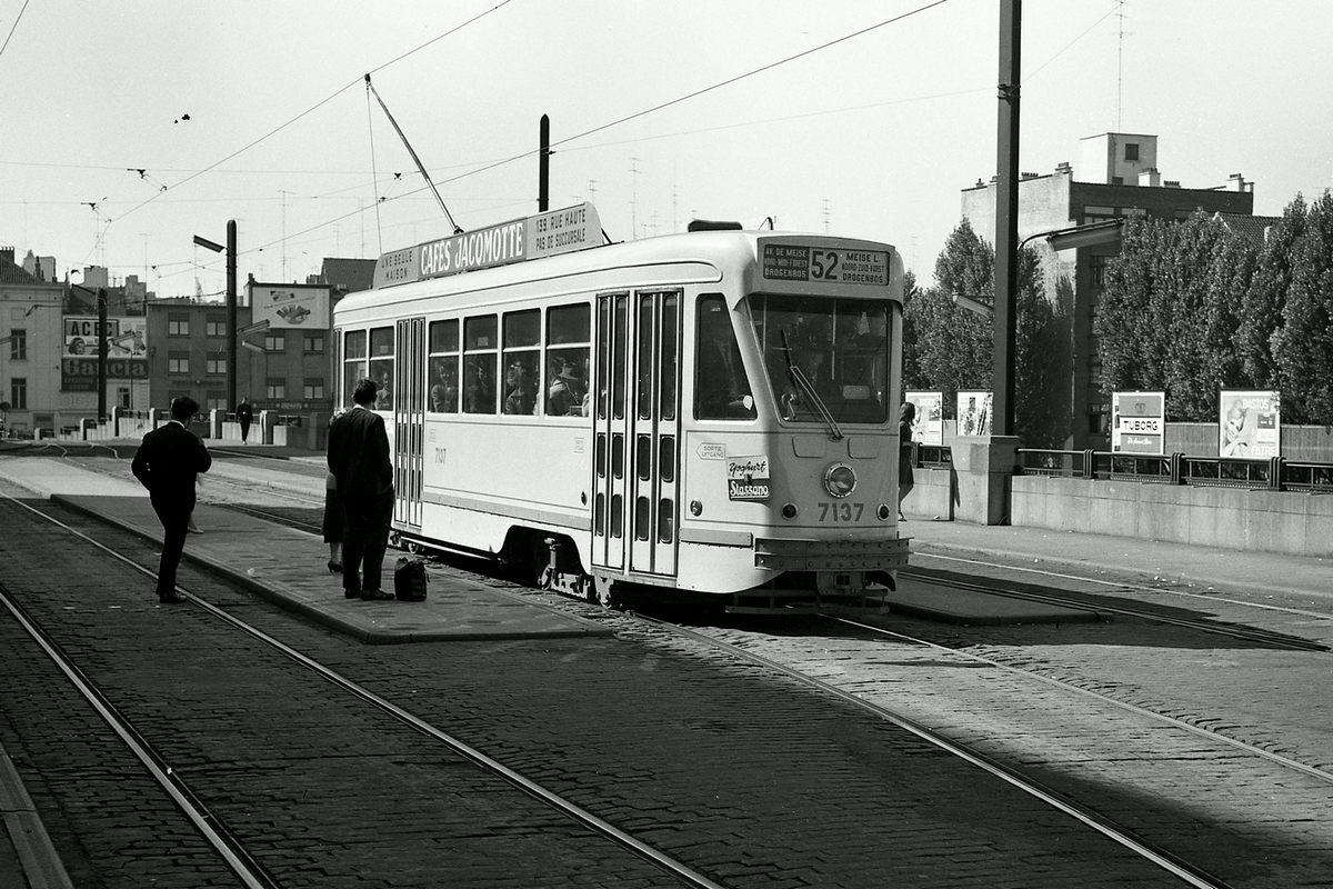 Брюссель, BN PCC серия 7000 № 7137; Брюссель — Старые фотографии MIVB / STIB