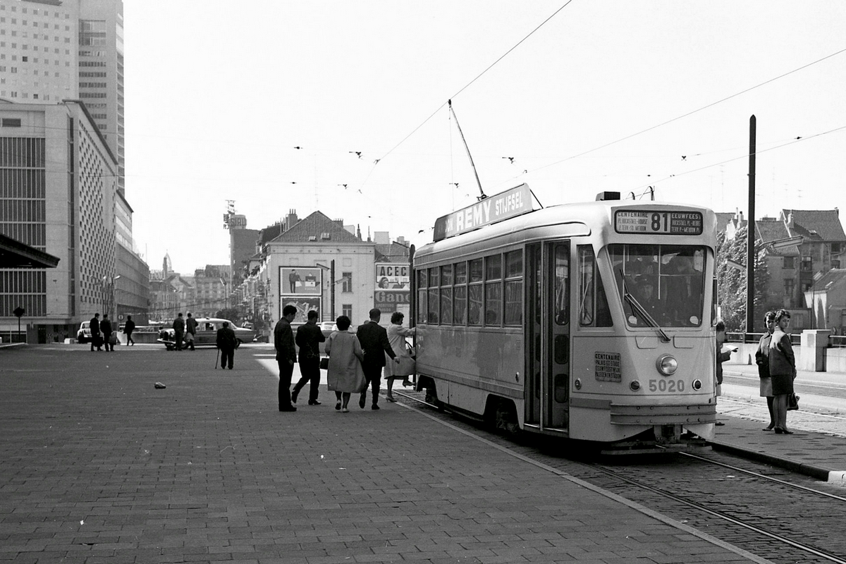 Брюссель, MIVB/STIB Series 5000 (modernized) № 5020; Брюссель — Старые фотографии MIVB / STIB