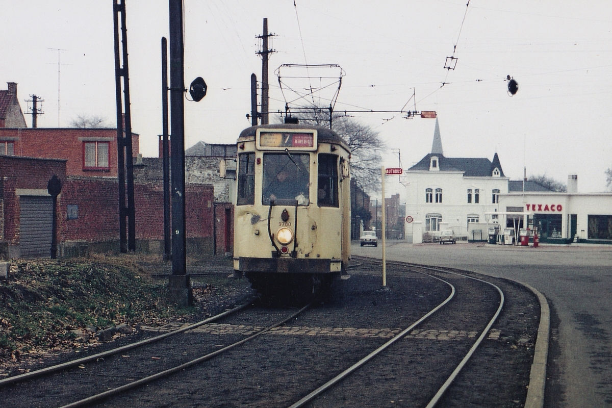 Charleroi, SNCV S motor car N°. 9780; Charleroi — Old Photos (SNCV)