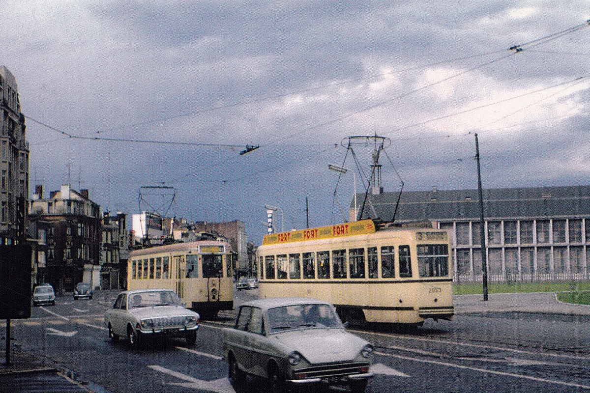 Antwerpen, BN PCC Antwerpen № 2053; Antwerpen — Old photos (city trams Antwerpen); Antwerpen — Old Photos (N.M.V.B. — Interurban trams)