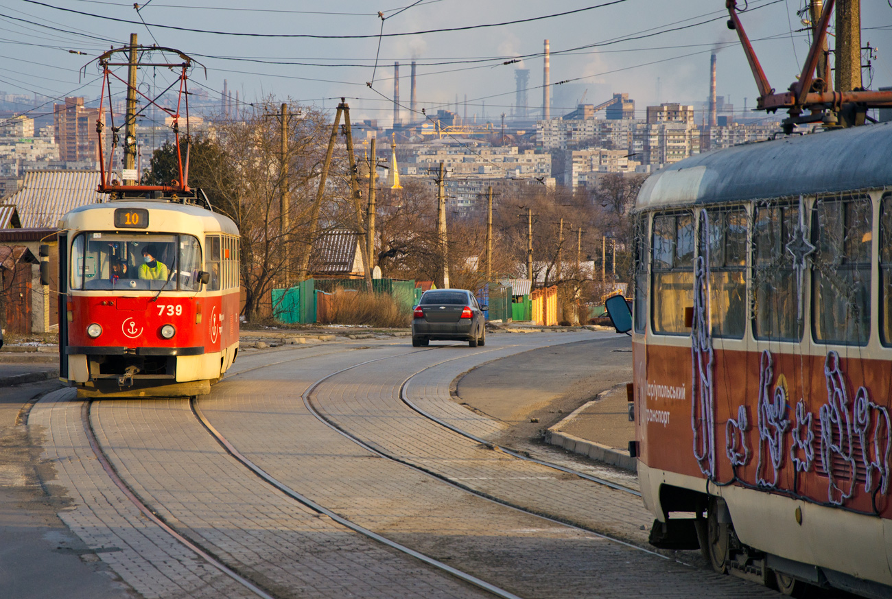 Mariupol, Tatra T3A # 739
