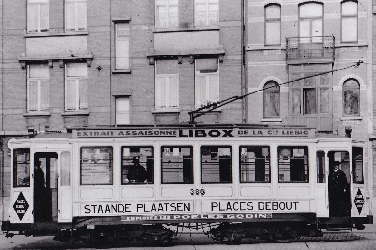 Антверпен, CGTA 4-axle motor car № 386; Антверпен — Старые фотографии (city trams Antwerpen)