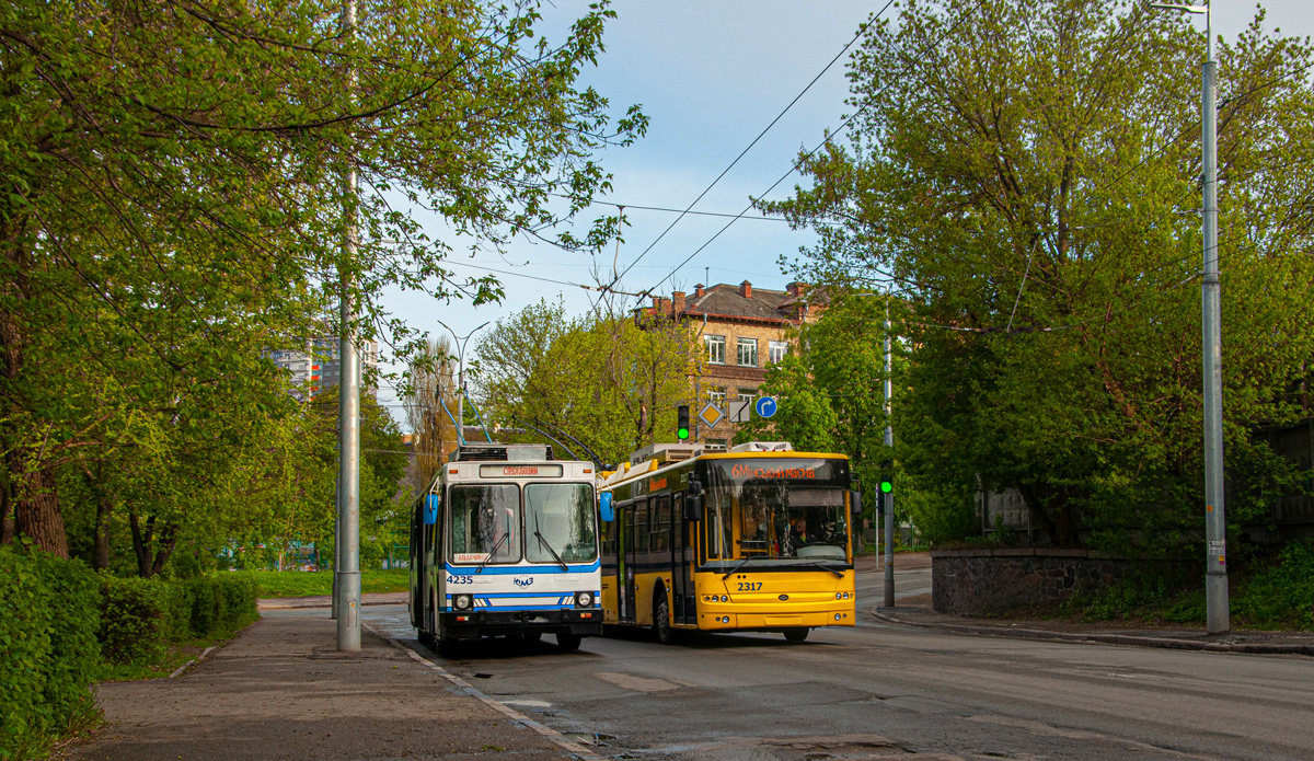 Kyjiw, YMZ T2 Nr. 4235; Kyjiw — Trolleybus lines: Syrets, Dorohozhychi, Lukianivka, Shuliavka