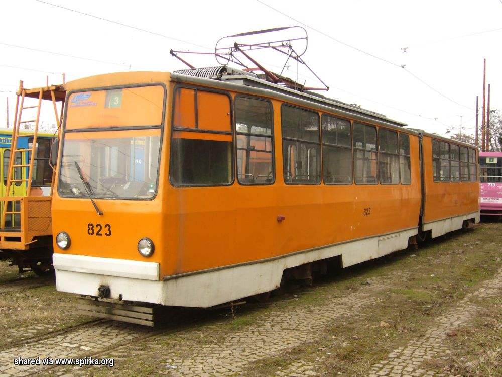 Софія, Т6М-700 № 823; Софія — Исторически снимки — Трамвайни мотриси (1990–2010)