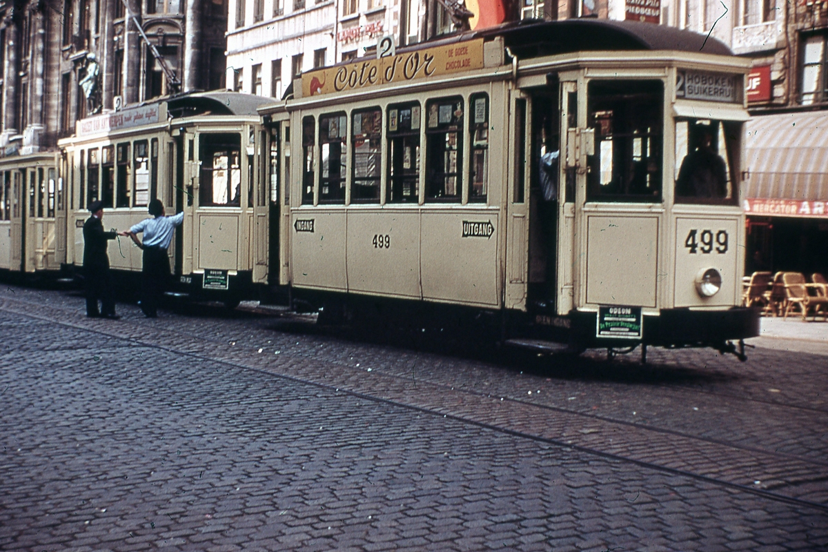 Antverpy, Energie 2-axle motor car č. 499; Antverpy — Old photos (city trams Antwerpen)