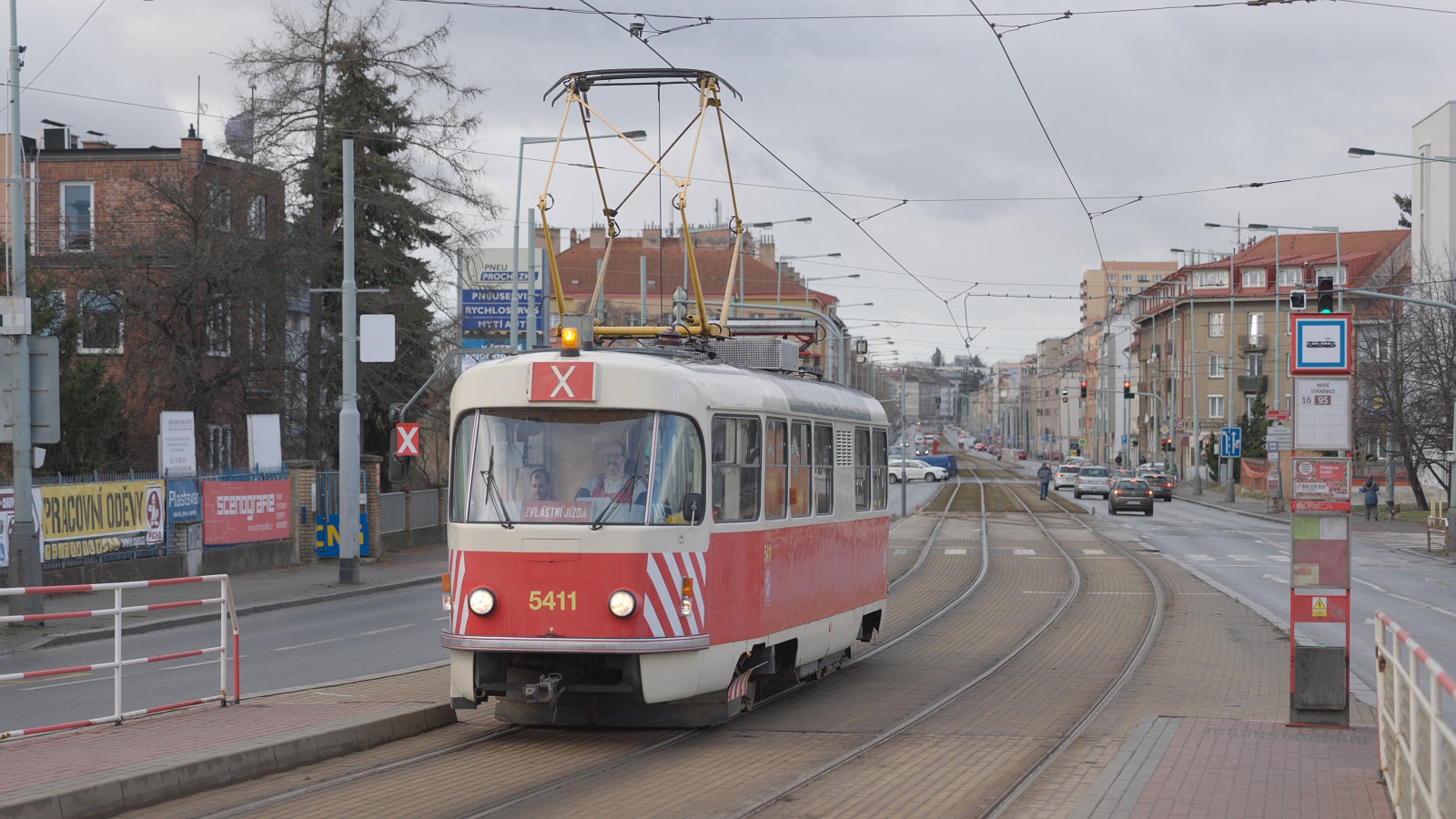 Прага, Tatra T3M № 5411