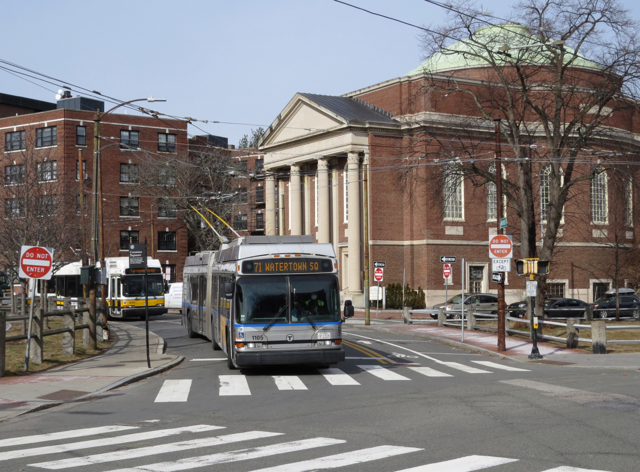 Boston, Neoplan DMA-460LF č. 1105; Boston — Farewell to Cambridge Trolleybuses — Fantrip 19.02.2022