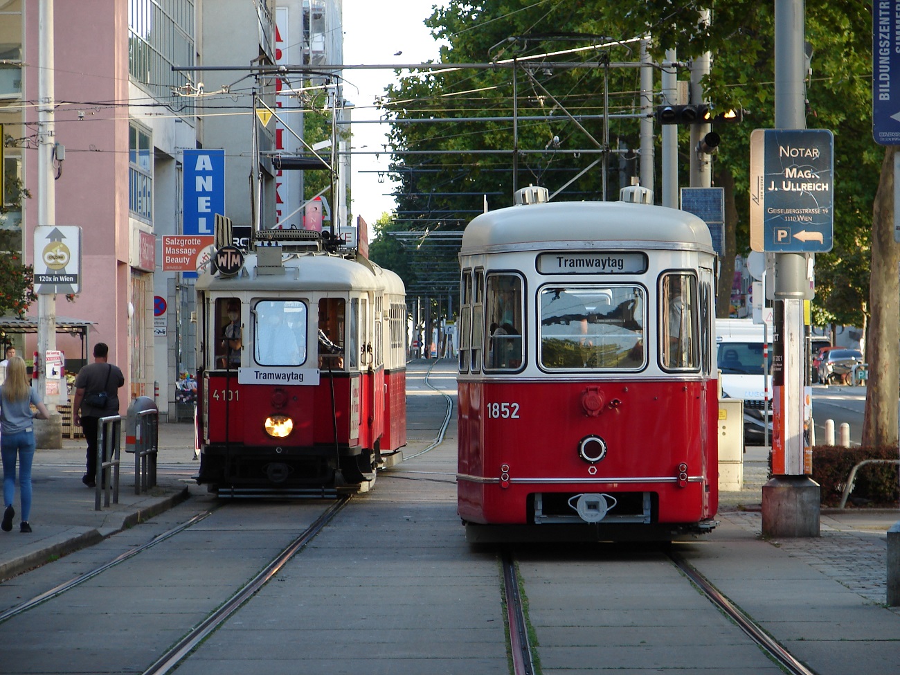 Вена, Lohner Type M № 4101; Вена, Gräf & Stift Type l3 № 1852; Вена — Tramwaytag 2021