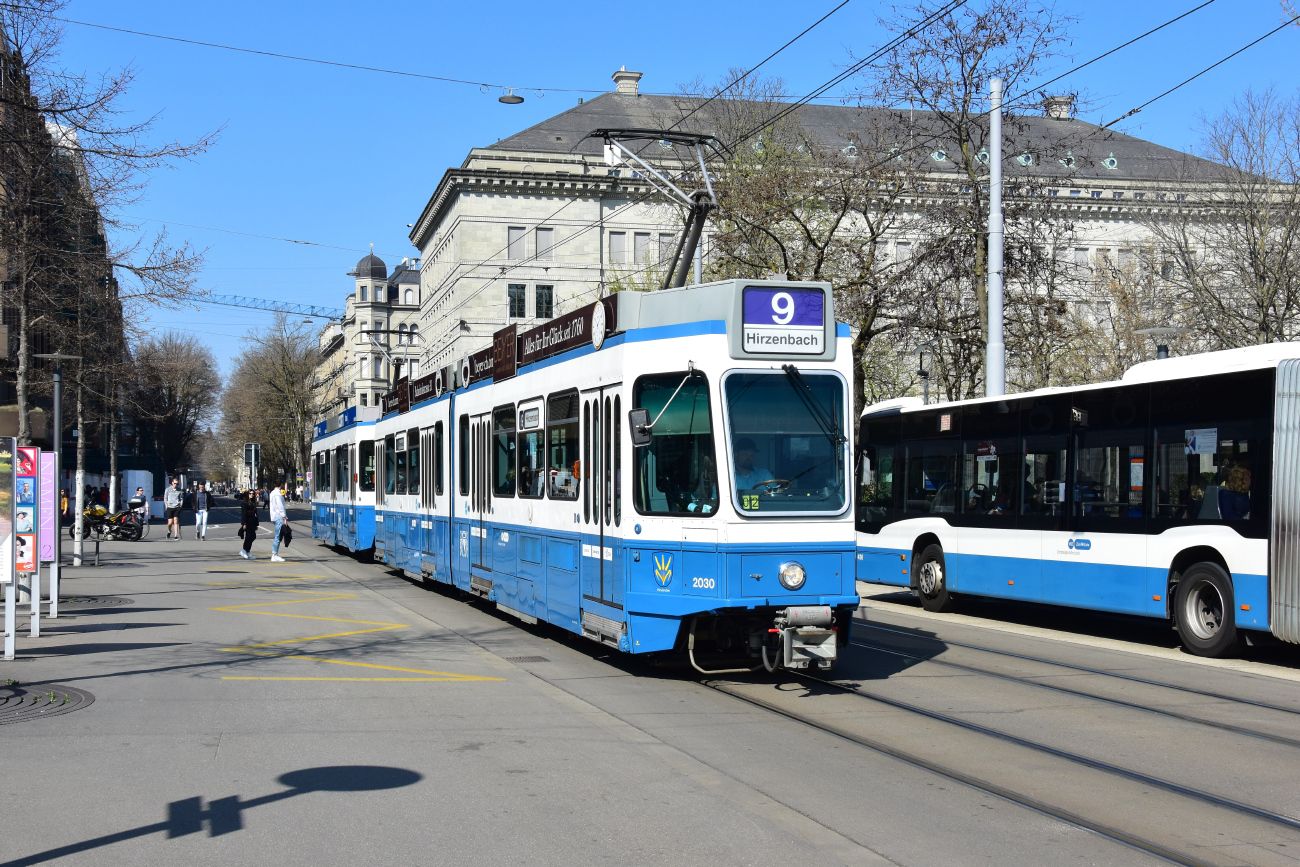 Цюрих, SWS/SWP/BBC Be 4/6 "Tram 2000" № 2030