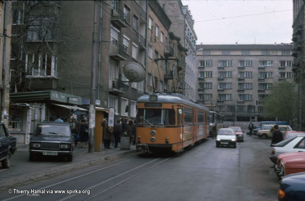 София, Duewag GT8 № 4405; София — Исторически снимки — Трамвайни мотриси (1990–2010)