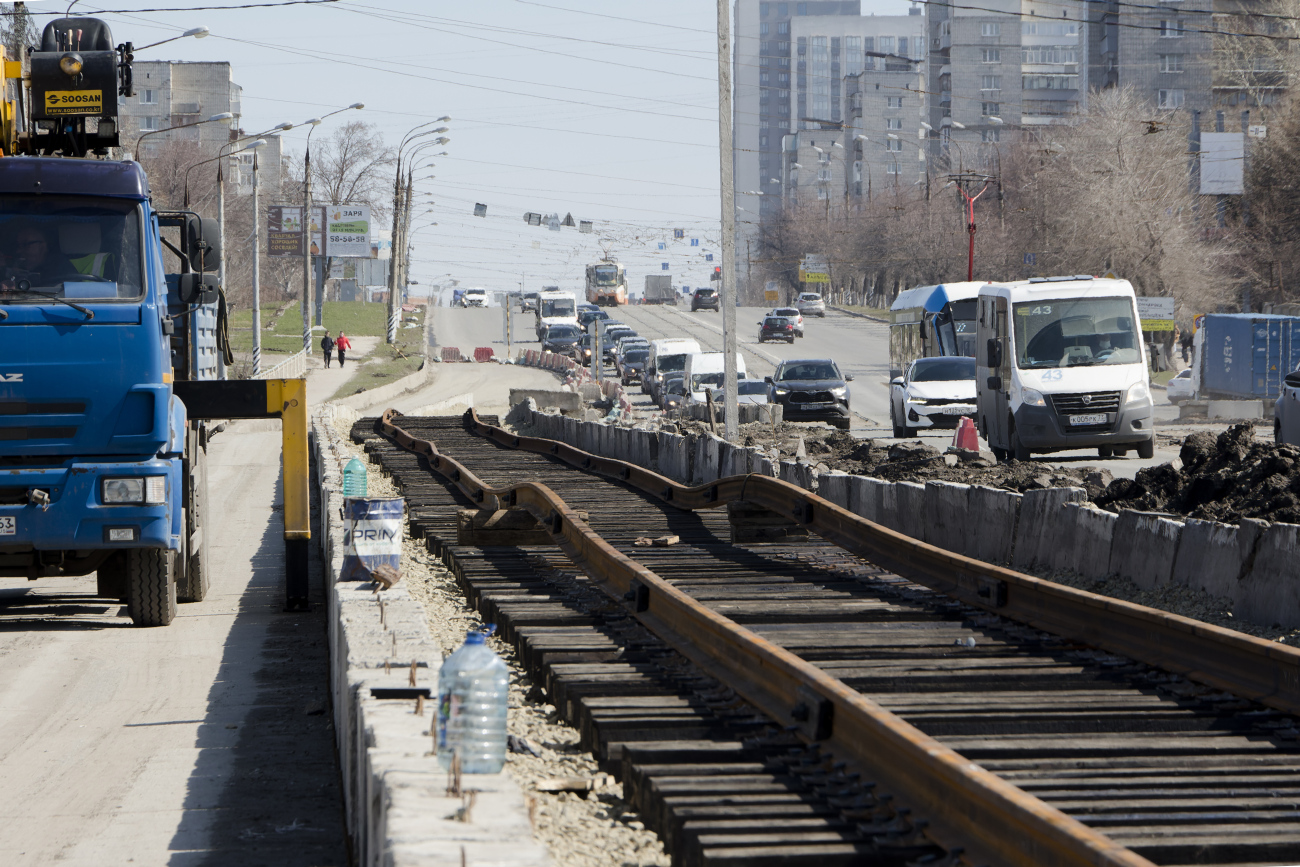 Uljanovszk — Bridge reconstruction on the Minaev street