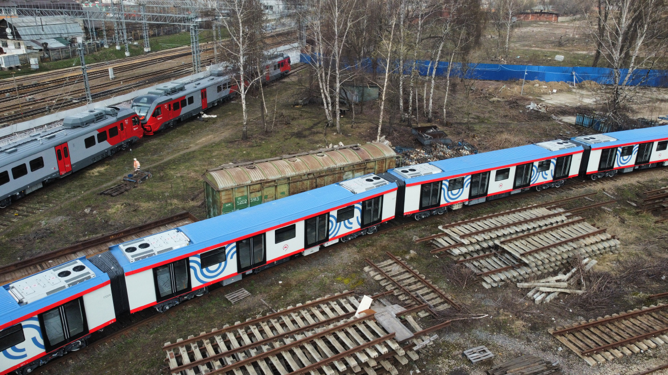 Москва, 81-776 «Москва 2020» (МВМ) № 76377; Москва, 81-776 «Москва 2020» (МВМ) № 76378; Митищі — АО "Метровагонмаш"; Митищі — Новые вагоны для Московского метрополитена