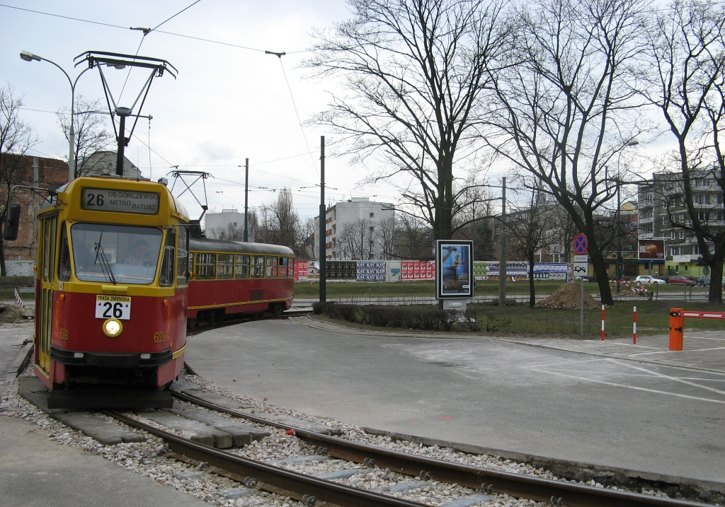 Варшава, Konstal 13N № 628; Варшава — Трамвайные линии и инфраструктура