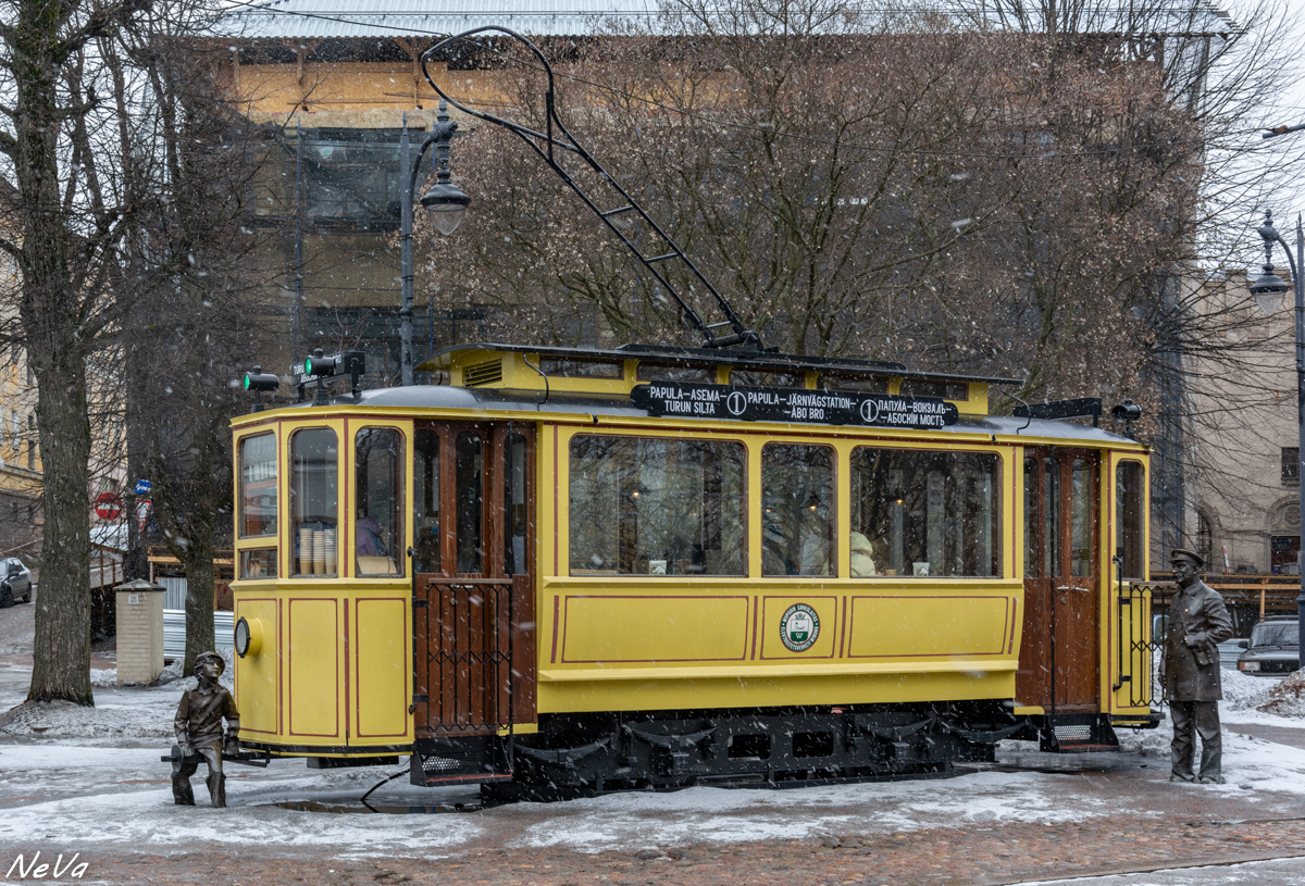 Vyborg — Tram car monument