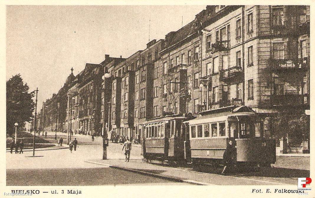 Бельско-Бяла, Двухосный прицепной вагон № 29; Бельско-Бяла — Старые фотографии