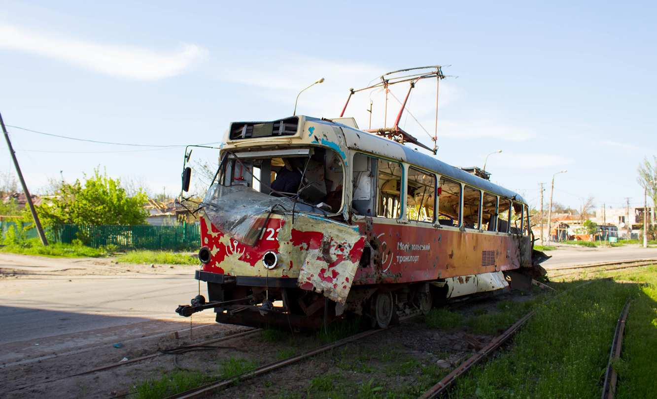 Mariupol, Tatra T3A № 723; Mariupol — Aftermath of Military Actions 24 February – 20 May 2022