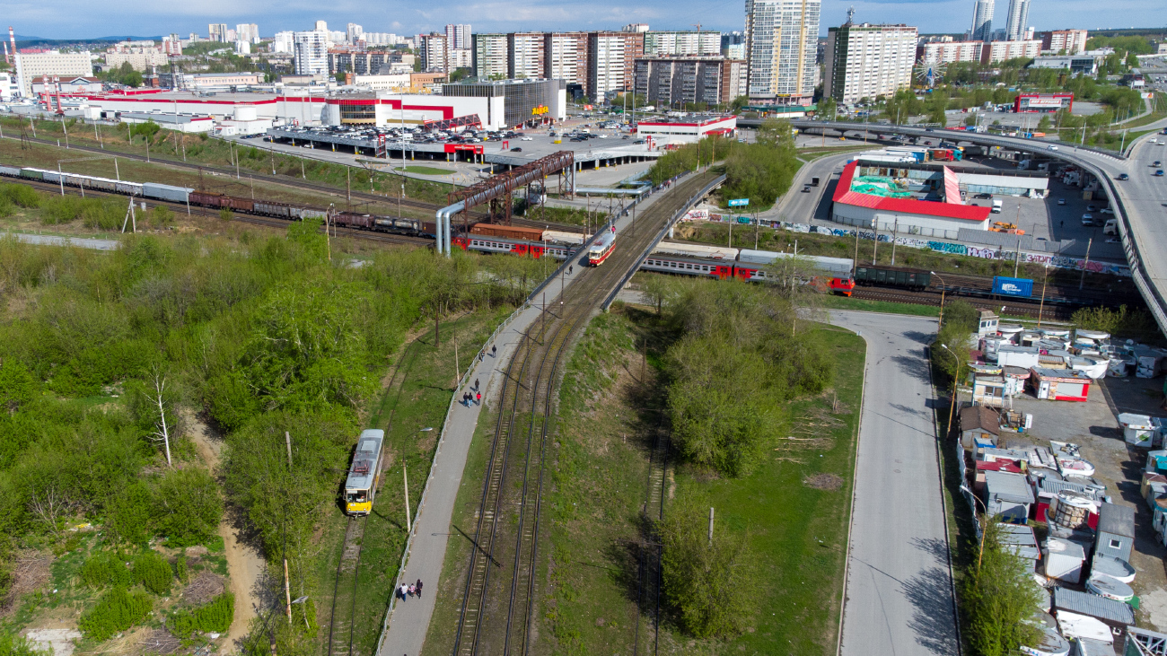 Екатеринбург — Конечные станции и разворотные кольца; Екатеринбург — Трамвайные линии