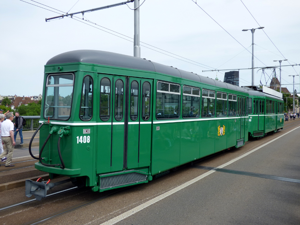 Basel, FFA/SWP B4 Nr. 1408; Basel — 175 years of Swiss Railways