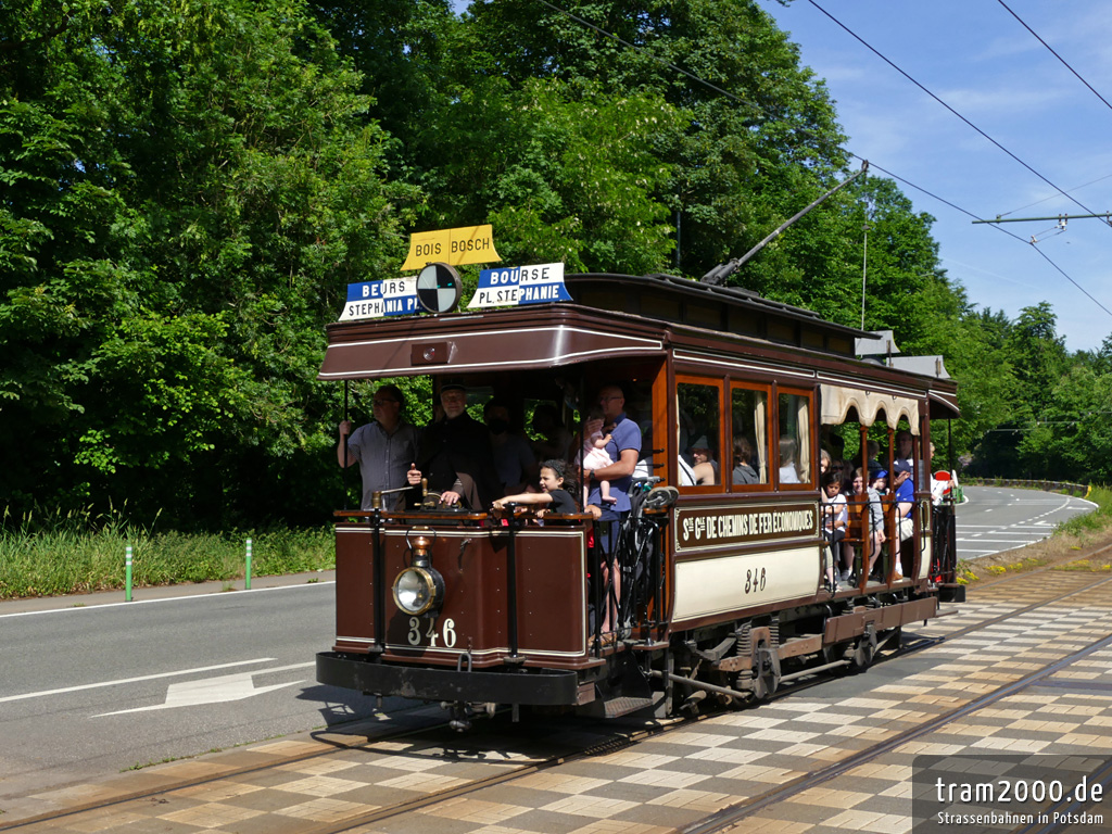 Brussels, Nivelles 2-axle motor car № 346; Brussels — 40 years of the Tram Museum (22/05/2022)